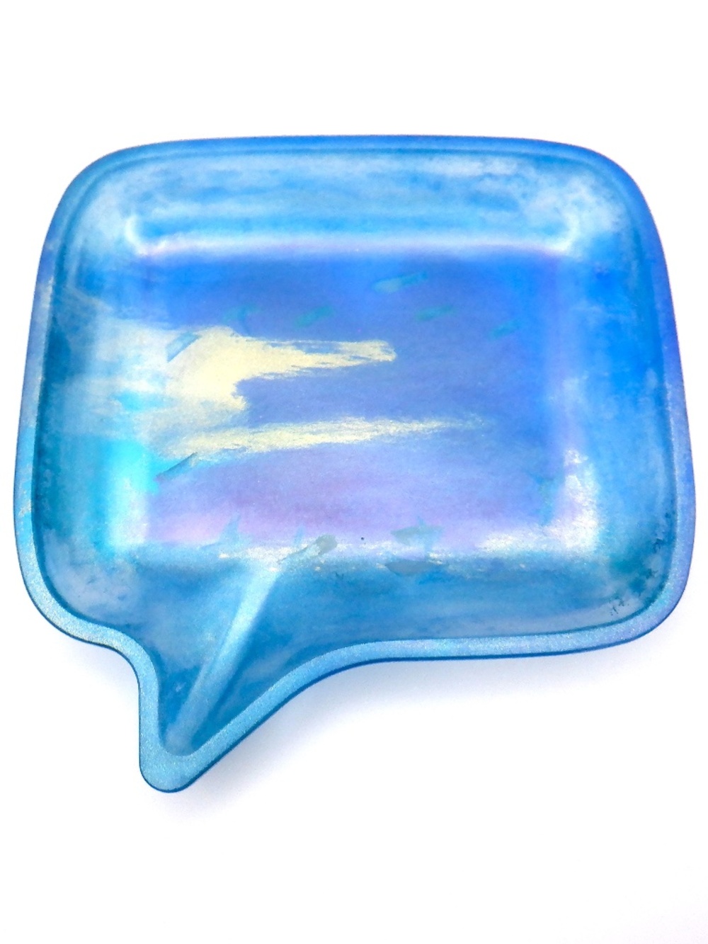 Handmade Resin Word Bubble Trinket Dish